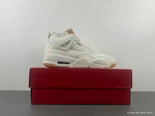 Kick Theory x Air AO2571-100 4 'White' Jordan Levi's 0519